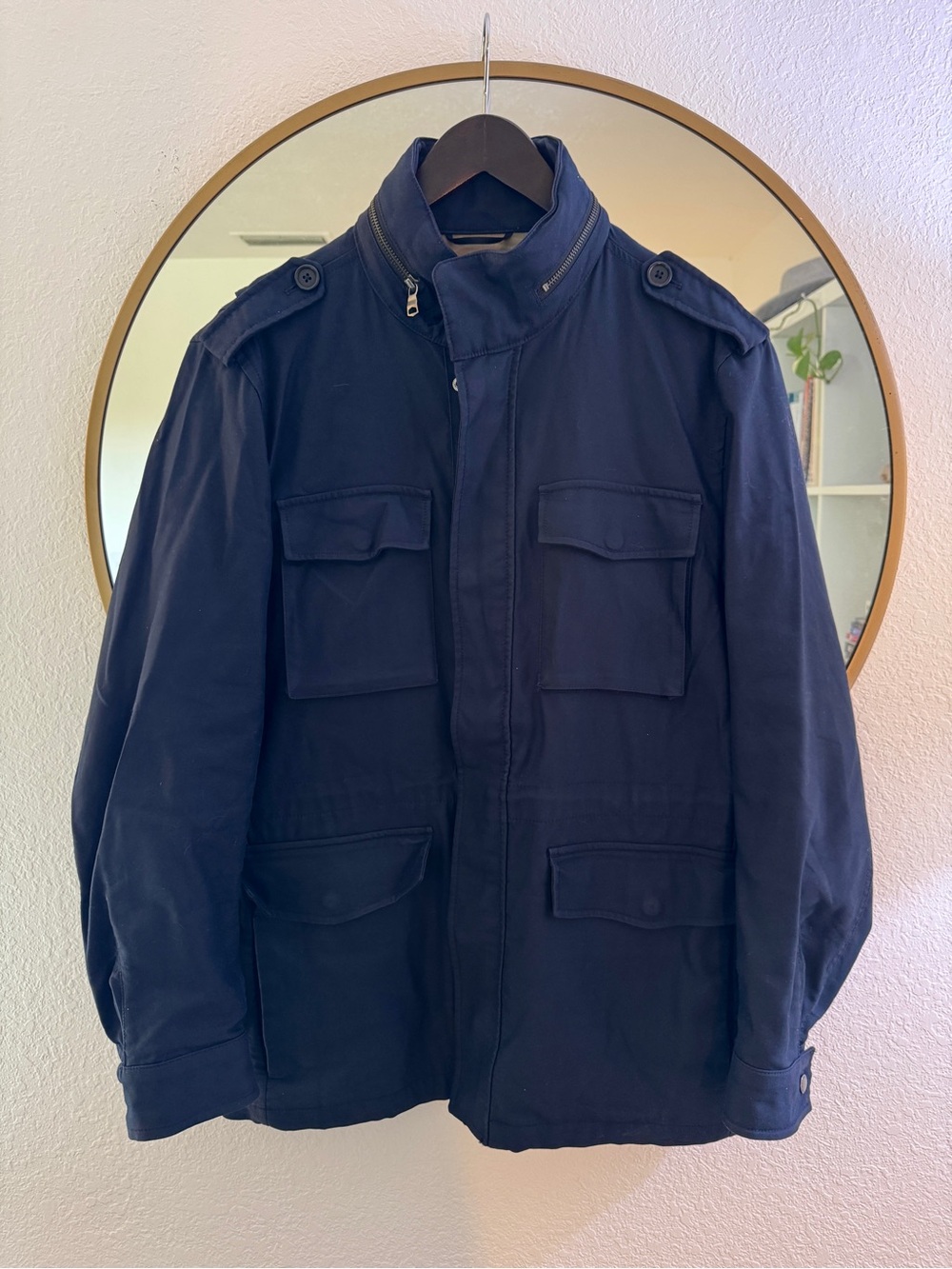 Banana Republic Navy Water Resistant Military Field Jacket - Picture 1 of 7